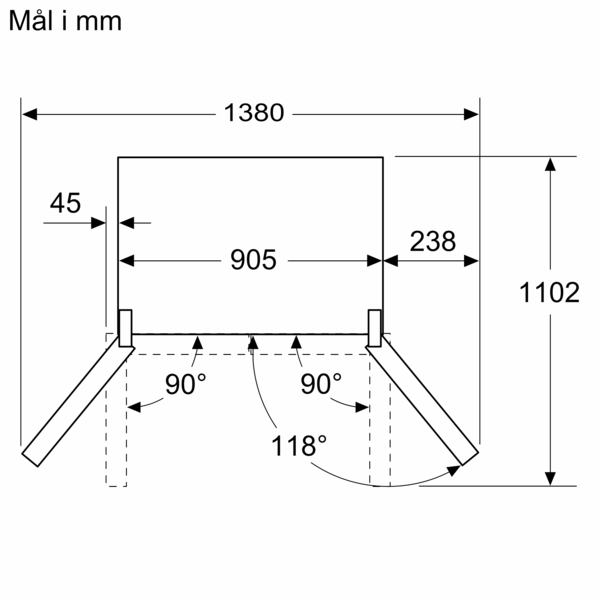 Siemens KF96NAXEA Køl/frys kombination